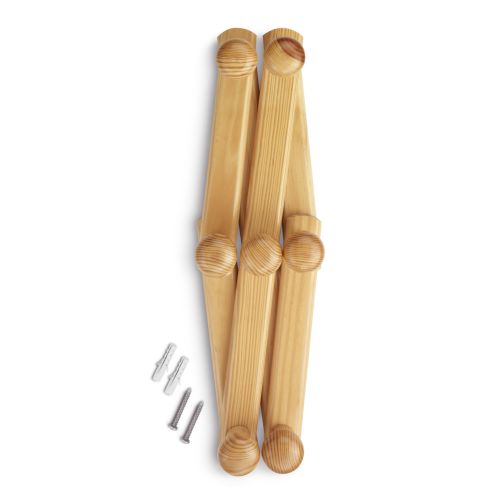 Colgador madera extensible / natural