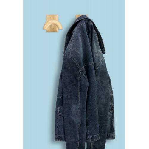 Colgador adhesivo madera / sapelly
