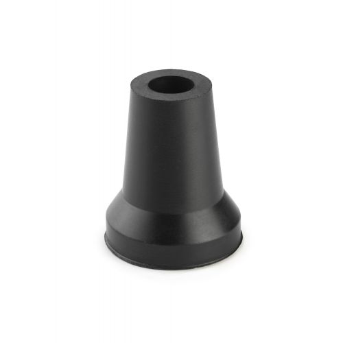 Contera exterior goma Ø 17mm. con arandela para muletas / negro