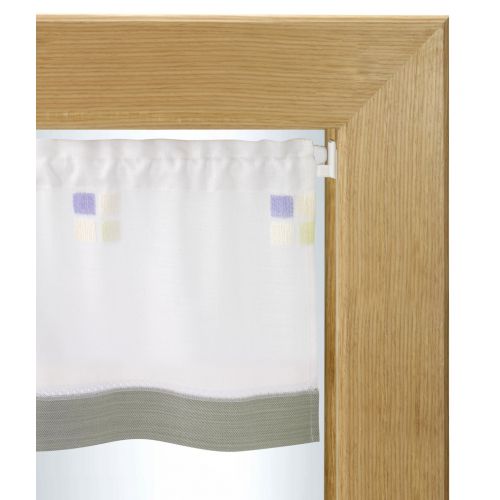 Colgador adhesivo visillos / transparente