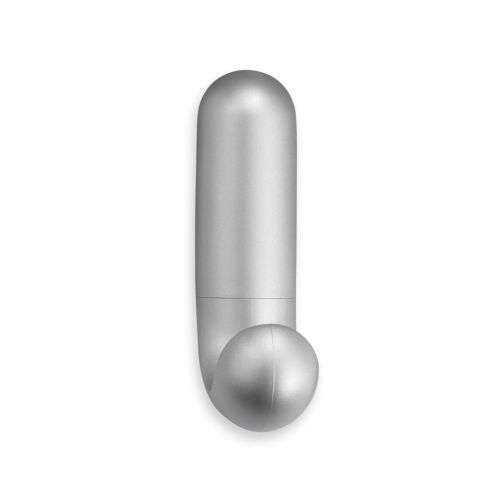 Colgador adhesivo \&quot;J\&quot; / cromo mate