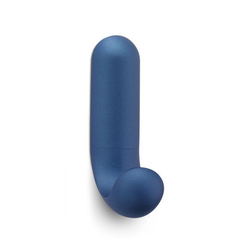 Colgador adhesivo \"J\" / azul satinado