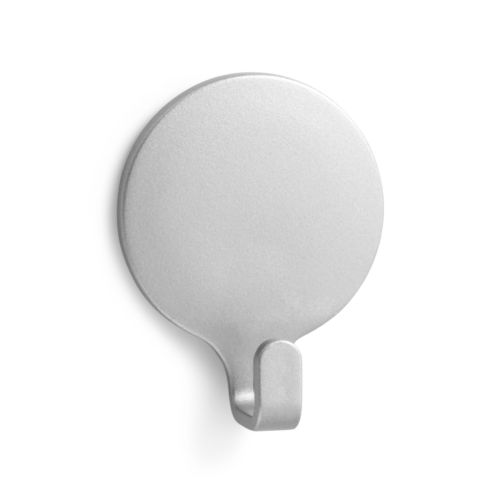 Colgador adhesivo circular / cromado mate