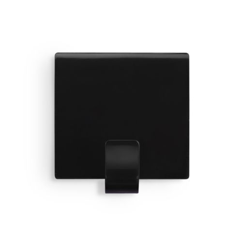 Colgador adhesivo cuadrado / negro