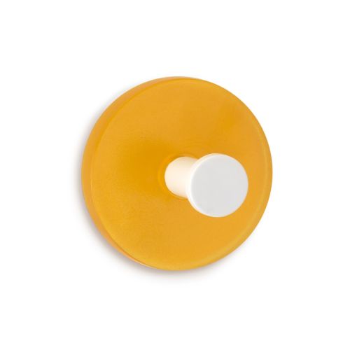 Colgador adhesivo circular / naranja