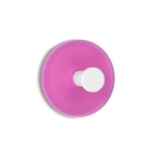 Colgador adhesivo circular / rosa