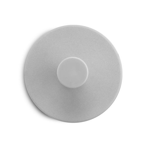 Colgador adhesivo circular / gris claro