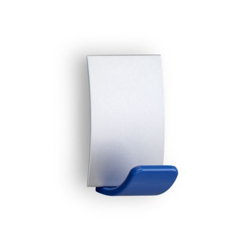 Colgador adhesivo / cromo azul