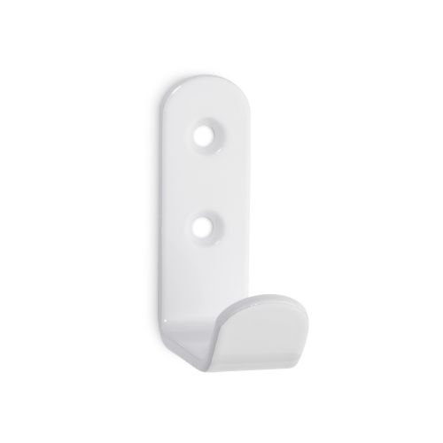 Colgador de acero individual / blanco