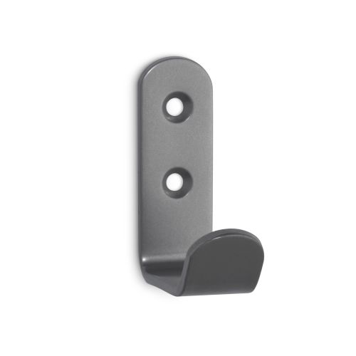 Colgador de acero individual / cromo mate