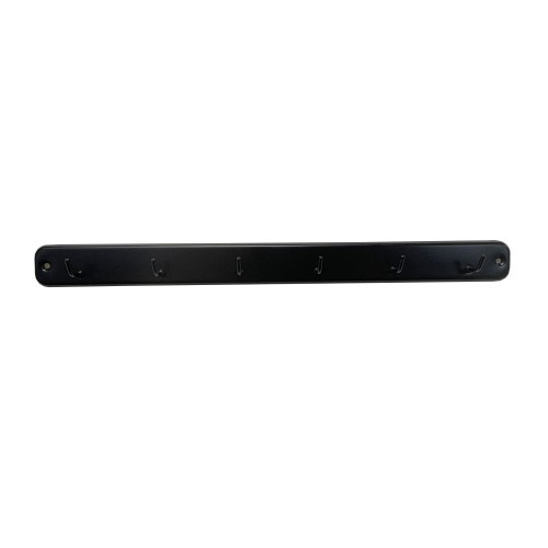 Colgador cocina 6 ganchos / negro mate