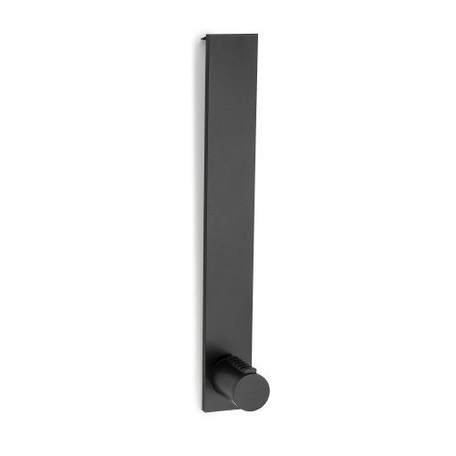 Colgador sobrepuerta universal / negro mate