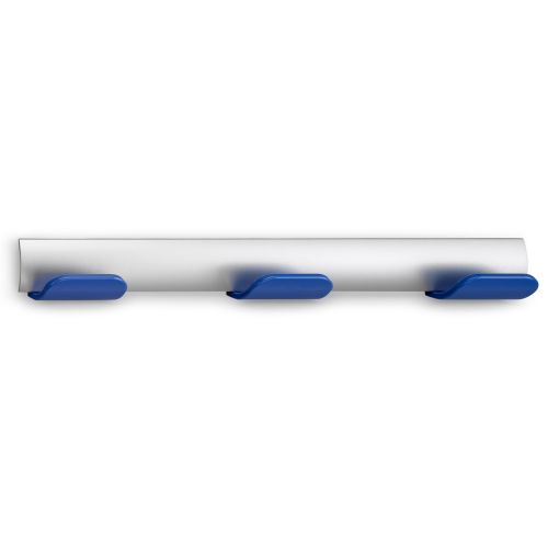 Colgador triple / cromo azul