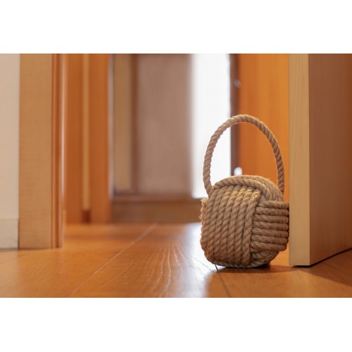 Tope de puerta textil 2 Kg. Nudo / natural