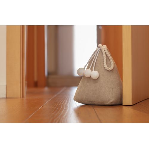 Tope de puerta textil 1 Kg. Saco / beige