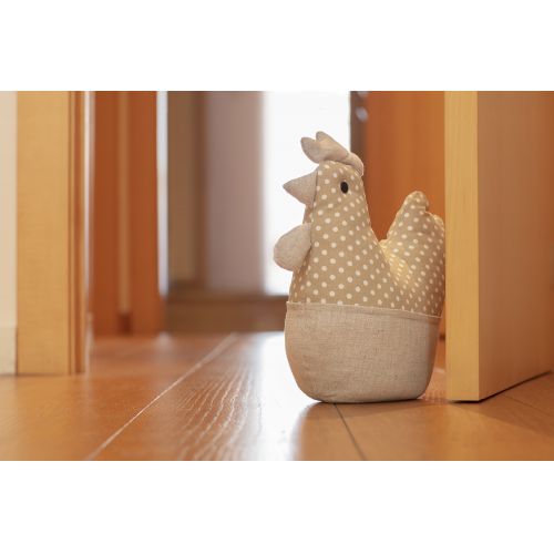 Tope de puerta textil 1 Kg. Gallina / beige