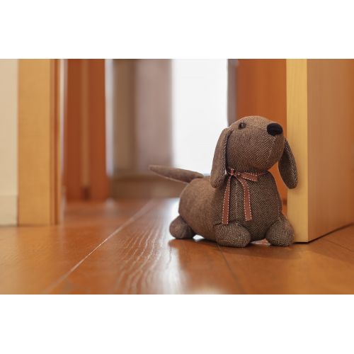 Tope de puerta textil 1 Kg. Perro / marrón
