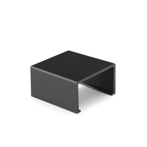 Enlace recto para canaleta 12 x 7 mm / negro
