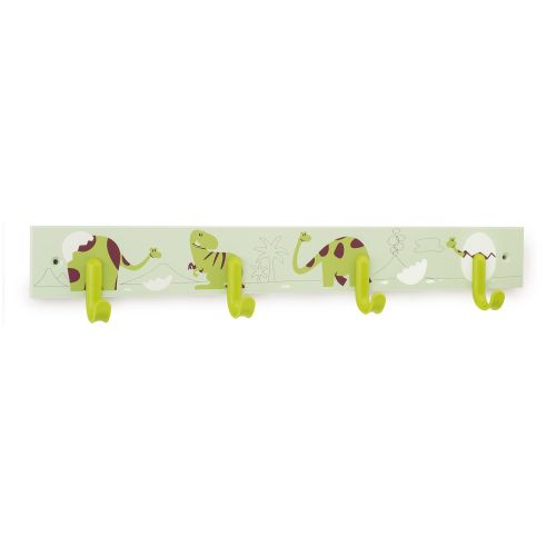 Colgador múltiple infantil / Dino verde