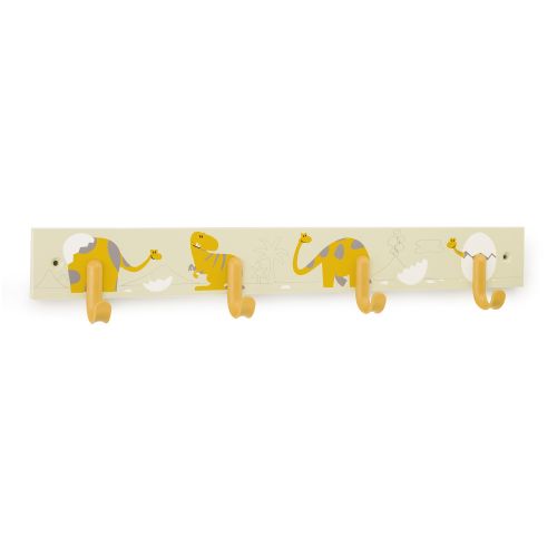 Colgador múltiple infantil / Dino amarillo