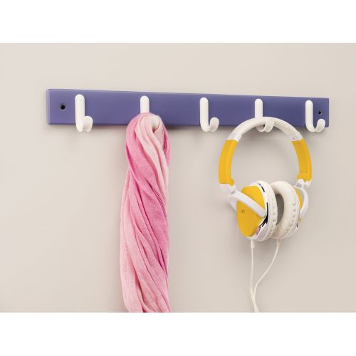 Colgador 5 ganchos blancos / blanco