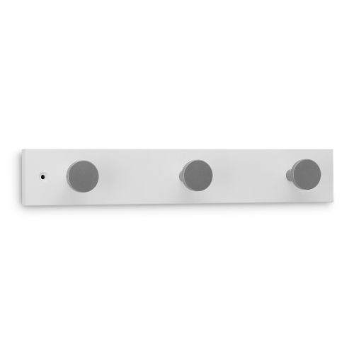 Colgador haya 3 pomos / blanco