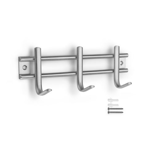 Mod.3716 Colgador acero inoxidable 3 ganchos