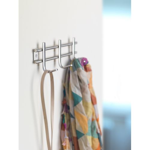 Colgador acero inoxidable 3 ganchos / acero inox.