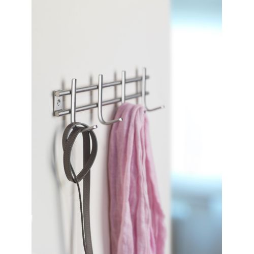 Colgador acero inoxidable 4 ganchos / acero inox.