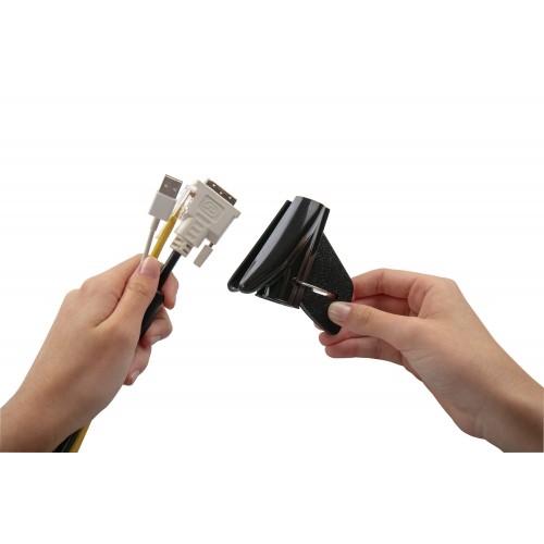 Agrupador de cables flexible / negro