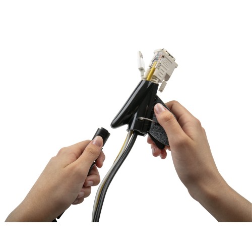 Agrupador de cables flexible / negro