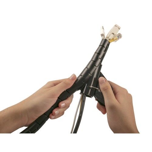 Agrupador de cables flexible / negro