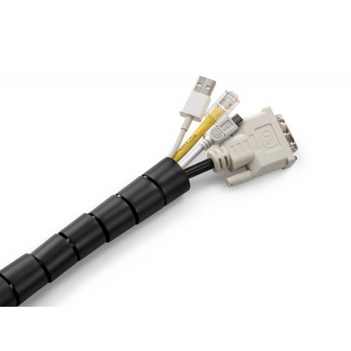 Agrupador de cables flexible / negro