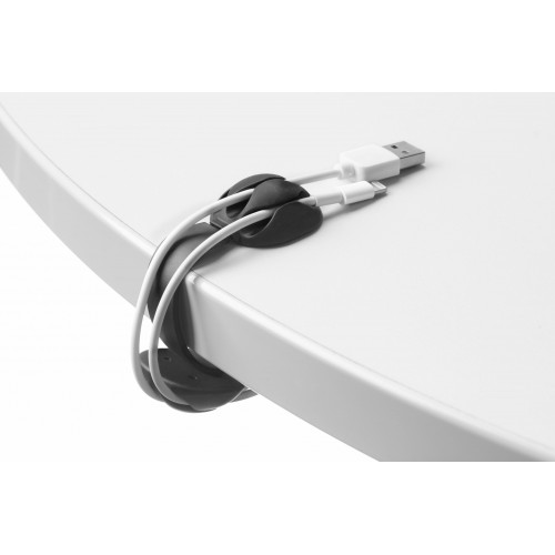 Clip para cables triple / blanco