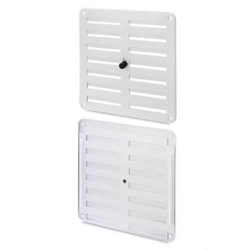Rejilla aluminio regulable 170x170 mm / blanco