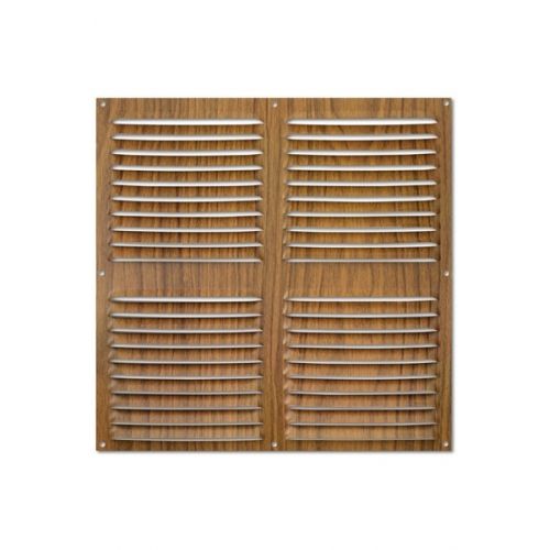 Rejilla  aluminio 300x300 mm / madera oscura