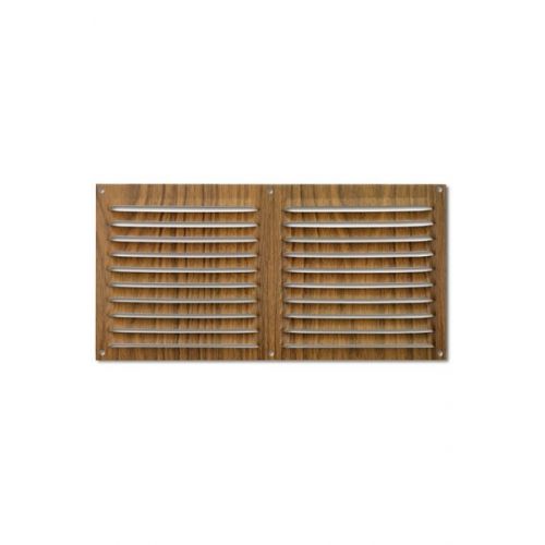 Rejilla  aluminio 150x300 mm / madera oscura