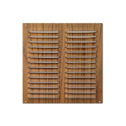 Rejilla  aluminio 200x200 mm / madera oscura