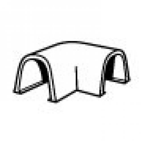 Enlace plano 90º para cablefix 2202 / blanco