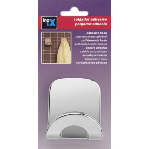 Colgador adhesivo arco / cromado