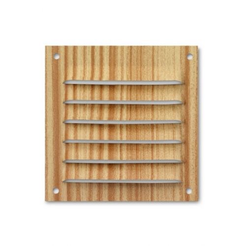 Rejilla  aluminio 100x100 mm / madera clara