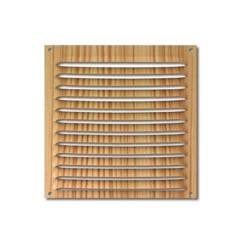 Rejilla  aluminio 170x170 mm / madera clara