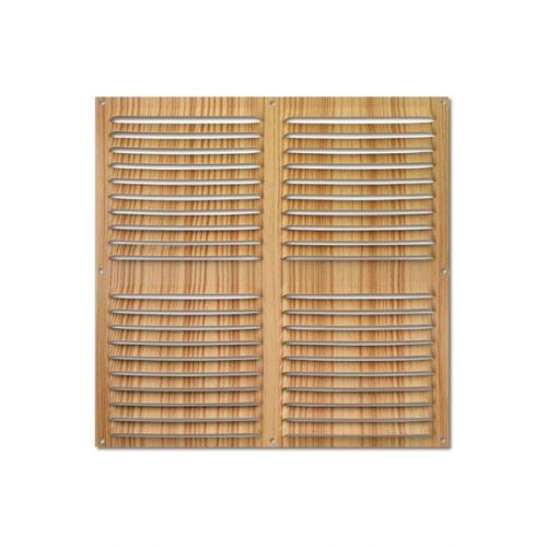 Rejilla  aluminio 300x300 mm / madera clara