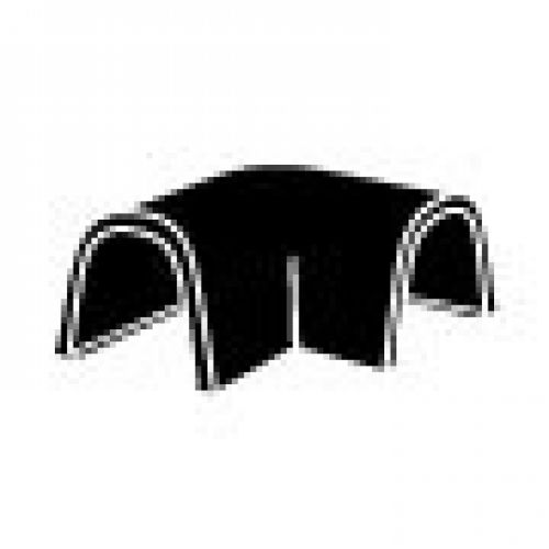 Enlace plano 90º para cablefix 2201 / negro