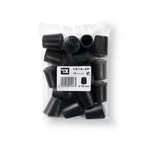 Contera exterior goma Ø 16 mm / negro