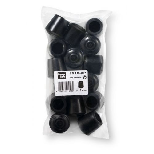 Contera exterior goma Ø 18 mm / negro
