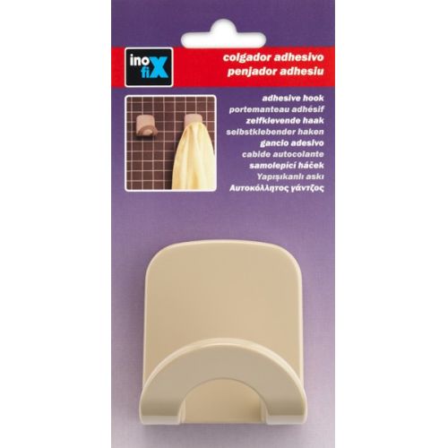 Colgador adhesivo arco / beige
