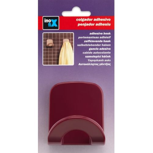 Colgador adhesivo arco / berenjena