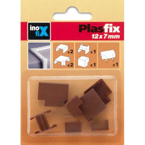 Accesorios surtidos para canaleta 12 x 7 mm / sapelly