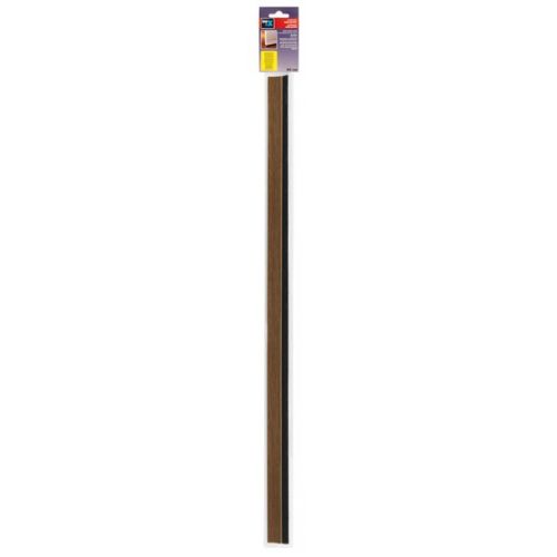 Burlete para puerta adhesivo 820 mm con cepillo / madera clara